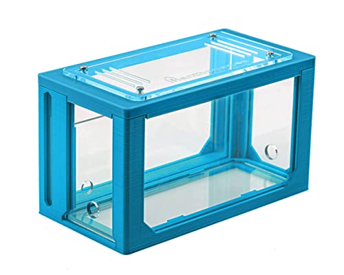 Anthouse.ES - 3D Aquarium-Style Natural Ant Farm - Sand Ant Farm - Complete Kit with Sand and Accessories - Starter Model 20x10x10 cm - Light Blue Color - color: Sky Blue
