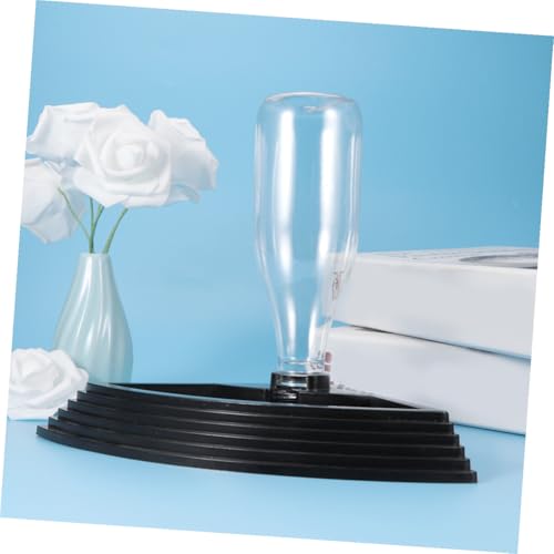 LIOOBO Triangle Automatic Drinking Fountain PET Water Feeder for Reptiles and Cats Self Watering System High Capacity Black
