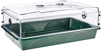 93774 Domed Propagator, 1 Height Extender, Green - size: 1 Side Extender with no Clip Set