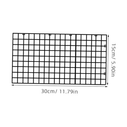 4 Pack Aquarium Divider Panel with Suction Cups Black Lattice Plate for Fish Tank Separation and Breeding Easy to Install Versatile Aquarium Supplies