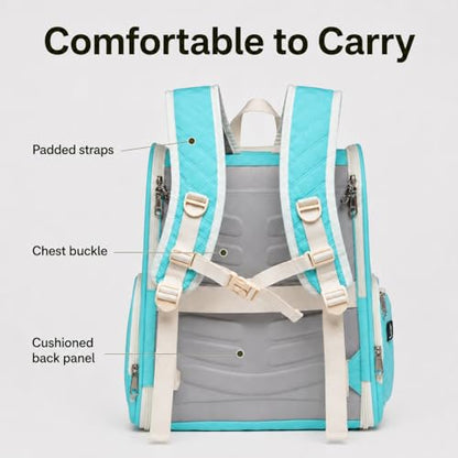 Cat Backpack Carrier for Small Dogs and Medium cat Puppy Kitten Bunny Pet Carrier Backpack Collapsible with Fully Ventilated Mesh with Safety Leash (LightGreen, 12.9" L x 10.62" W x 15.5" H - M) - color: LightGreen, size: Medium