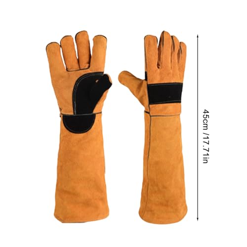Animal Handling Gloves Safety Guard Protection | Cat Bite Gloves for Grooming Work Gardening Cutting Kitchen Welding Construction Bathing