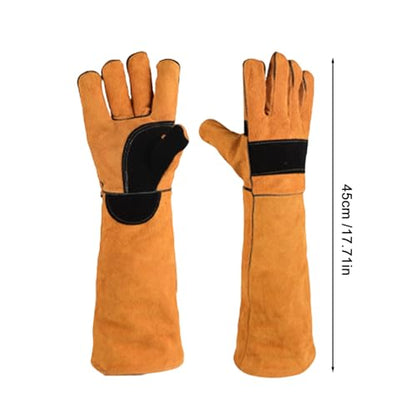 Animal Handling Gloves Safety Guard Protection | Cat Bite Gloves for Grooming Work Gardening Cutting Kitchen Welding Construction Bathing