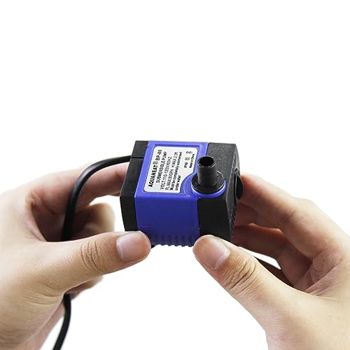 AQUANEAT 2-Pack Small Fountain Pump, 80GPH Submersible Water Pump for Aquarium Fish Tank, Outdoor Water Fountain, Hydroponics, Pond - size: 80 GPH