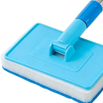 Aquarium Cleaning Tool Rustproof Foldable Sponge Algae Scraper | Tank Cleaning Scrubber Brush for Aquarium Turtle Reptile Terrarium Home Kitchen Water Wall Betta