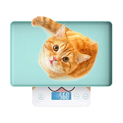 Cute Scale, Digital Pet Scale for Small Animal, Whelping Scale,Mini Precision Gram Weight Balance Scale, High Precision ±0.03oz,Blue,Suitable for Newborn Pets - color: Blue 1g