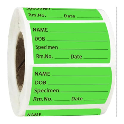 Pathology Labels,2x1 Inches Permanent Paper Label,Medical Healthcare Labels,500 Pcs Per Roll