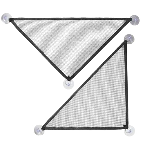 Reptile Hammock 2 Pcs Bearded Dragon Hammocks Mesh Breathable Reptile Hammock for Lizard, Leopard Geckos, Ball Python, Geckos, Anoles, Snakes, Chameleon, Black