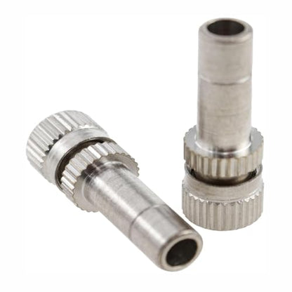 20PCS Misting Nozzles, Silver 6mm Misting Nozzles for Gardens, Landscaping, Setting up Greenhouse Watering Systems, Reptile Misting Systems, Home Irrigation Systems, Outdoor Cooling Systems - size: 20PCS