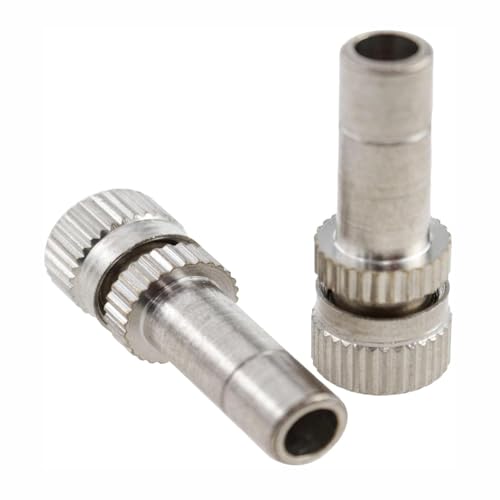 10PCS Misting Nozzles, Silver 6mm Misting Nozzles for Gardens, Landscaping, Setting up Greenhouse Watering Systems, Reptile Misting Systems, Home Irrigation Systems, Outdoor Cooling Systems - size: 10PCS
