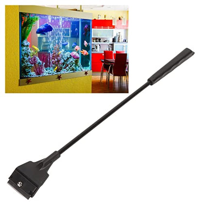 Aquarium Cleaning Tool Ergonomic ScratchResistant Handle Aquarium Algae Scraper 5 Blades Replaceable Multifunctional ABS Materials (Narrow Mouth Standard Type 34cm)