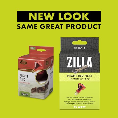 Zilla Incandescent Spot Bulb, for Nocturnal Reptile Species, Night Red - size: Pack of 1, style: Night Red (75W)