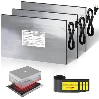 RV Holding Tank Heater Pad,3PK 12"x18" 120V RV Tank Heater Pad w/Thermostat | RV Water Tank Heater for Camper,Trailer,Motorhome,Marine,Up to 50Gals Fresh/Grey Water/Black Water,Automatic Prevent Freezing - style: 120V-3PCS