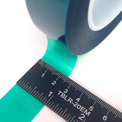 High Temp Masking Supply 1" Green Polyester PET Tape GPT1000