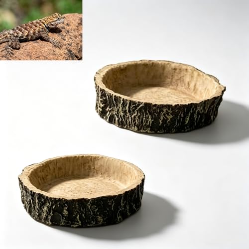 Reptile Bowls,Reptile Water Dish Reptile Water Bowl | Snake Water Bowl for Small Reptiles, Lizard & Snake - Practical Reptile Accessory for Feeding and Hydration
