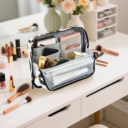 Snake Yellow Black Pencil Case Bag Boys Girls Large Pencil Pouch Pen Holder with Big Capacity For Women Men School Office Supplies