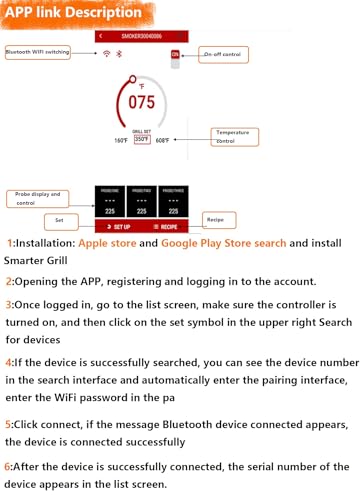 Replacement Pit Boss Digital Thermostat Controller Board with WiFi and Bluetooth Function, can Connect to Mobile APP, Easier to Control Grill Temperature - size: WiFi+Bluetooth controller