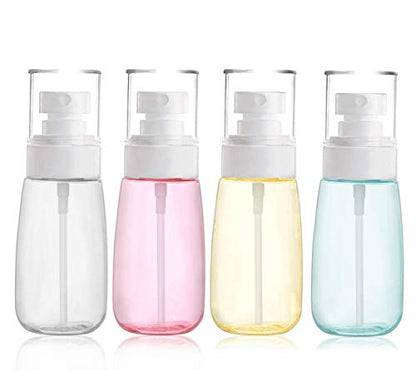 Refillable Cosmetic Spray Bottles for Fine Mist Plastic Empty Clear Refillable Travel Container Essences Rose Water Mister (3.4 Ounce,100ml) - color: 100ml/3.4oz