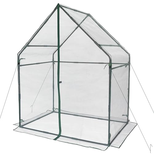 Gardzen Mini Greenhouse with Mesh Cover 36.2"(L) x53.3(W) x66.1(H) | Portable Outdoor Greenhouse, Enhanced Ventilation, Ideal for Spring, Summer & Fall - size: 36”(L) x53”(W) x66”(H)