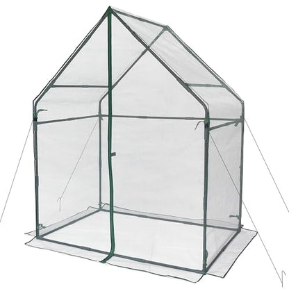 Gardzen Mini Greenhouse with Mesh Cover 36.2"(L) x53.3(W) x66.1(H) | Portable Outdoor Greenhouse, Enhanced Ventilation, Ideal for Spring, Summer & Fall - size: 36”(L) x53”(W) x66”(H)
