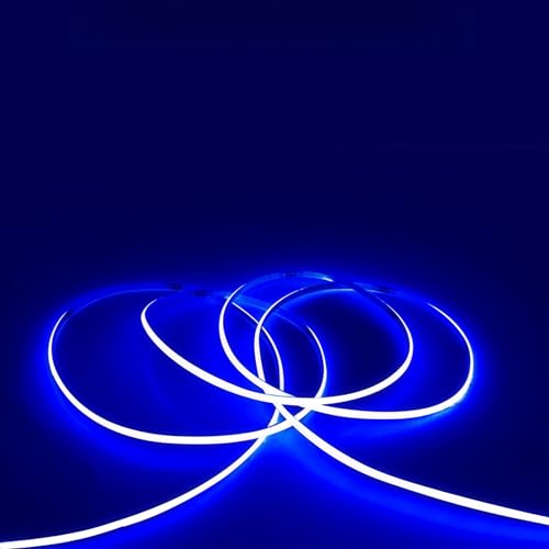 ULVYNTEX Ultra-Narrow 3mm USB COB LED Strip Lights Self-Adhesive, for Kitchen Cabinets, Bedroom, Gaming Desk (Blue, 6ft) - color: Blue, size: 6ft