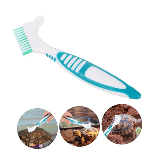 YARNOW 2pcs Turtle Shell Cleaning Brush Easy to Use Double-Sided Design Reptile Brush for Aquarium Accessories - color: Multi