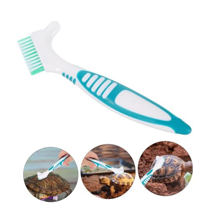YARNOW 2pcs Turtle Shell Cleaning Brush Easy to Use Double-Sided Design Reptile Brush for Aquarium Accessories - color: Multi