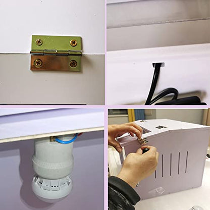 A&K L'YDIA Intelligent Chick Brooder Heating Brooding Box -Chicken Brooder Warms Up to Newborns Chicks,Suitable for Poultry Breeding Box Suitable for Chicks Duckling