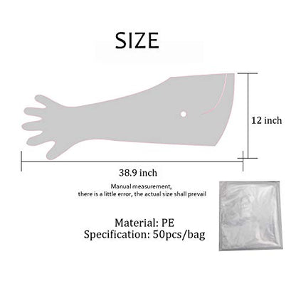 Halter Disposable Artificial Insemination Gloves Veterinary Gloves Shoulder Length Disposable Cow Palpation - color: Clear