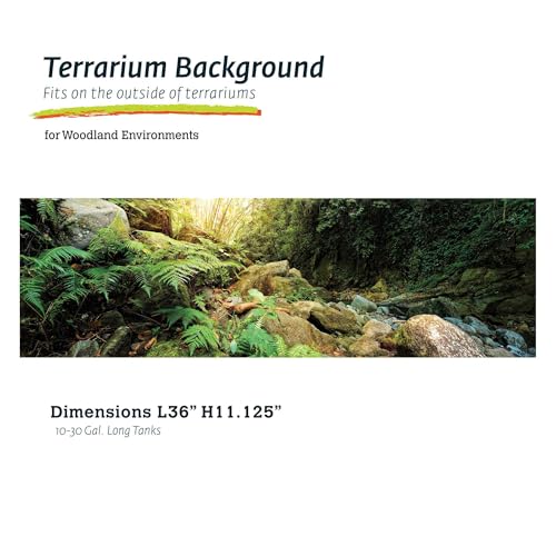 Galápagos (05400) Terrarium Background Clings, 11.125" x 36", Woodland - color: Woodland