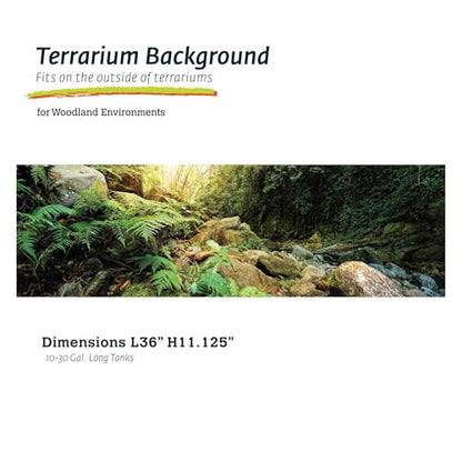 Galápagos (05400) Terrarium Background Clings, 11.125" x 36", Woodland - color: Woodland