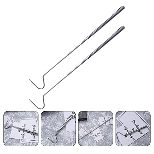 Cabilock 2pcs Telescoping Snake Reptile Catchers Lightweight Hook for Safe Handling of Snakes and Lizards Portable Catching Tools for Outdoor Use