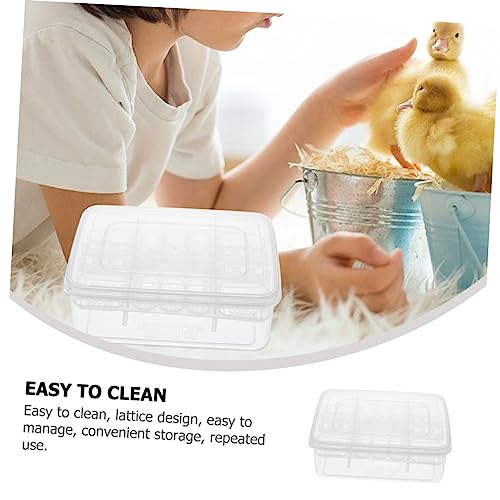 Plastic Reptile Egg Incubator Hatching Case for Tortoise and Lizard Eggs Easy to Clean and Manage Transparent Design for Observing Reptile Births Reusable Incubator Tray