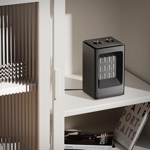 Magshion 1500W Portable Electric Small Space Heater for Office Indoor Use - size: Square - 1500W - Knob