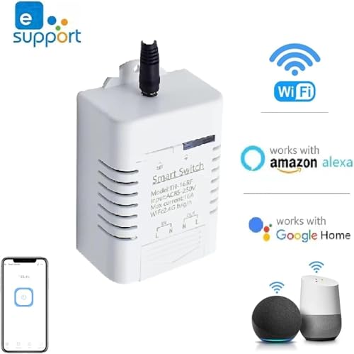 High Power eWeLink 16A WiFi Temperature Humidity Controller -Wireless Remote Control with Energy Consumption Monitoring,for Greenhouse,Homebrew,Climbing Pet Breeding,Incubator,Alexa Voice Compatible