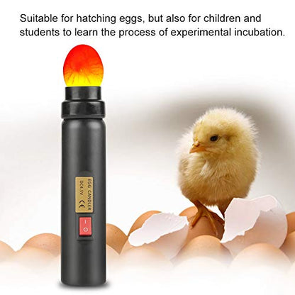 Luqeeg LED Light Egg Candler Tester, Rechargeable Egg Candler Tester for Monitoring Eggs Development, Bright Cool Light Incubator for Chickens Ducks Birds Eggs