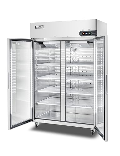 C-2FG-HC Two Glass Door Reach-In Freezer, 49 cu/ft, Stainless Steel Interior and Exterior, Auto Defrost, Digital Temperature Display, Door Locks