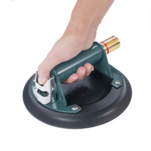 10" Vacuum suction cup for Granite & Glass Lifting, Glass Suction Cup Vacuum Lifter with Metal Handle and Brass Pump,760lbs Load Capacity (10" -Mental) - size: 10" 760lbs Capacity Suction Cup