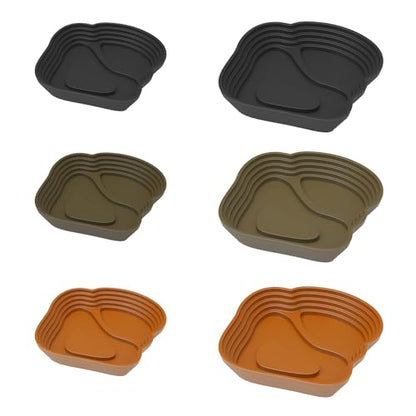 Amphibians Feeding Soaking Pool Multifunctional Reptiles Habitat Water Feeding Bowl Platform with Step Design Reptiles Sunbathing and Station - color: Green brown, size: Small