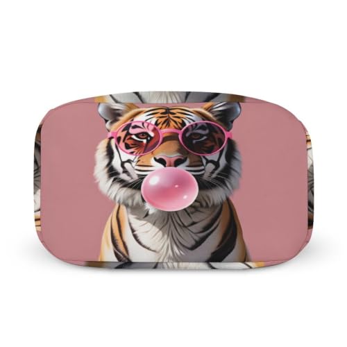 Funny Pink Bubble Gum Tiger Lunch Bag for Women Men | Insulated Lunch Box Leakproof Food Meal Containers Reusable Foldable 6L Capacity Lunch Tote Bags for Work Picnic Travel - color: Style 5