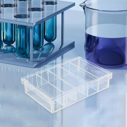 Acrylic Incubation Box with Lid for Specimen and Fish Observation 5 Compartments Easy to Clean Versatile Use Laboratory Petri Dish for Personal Use