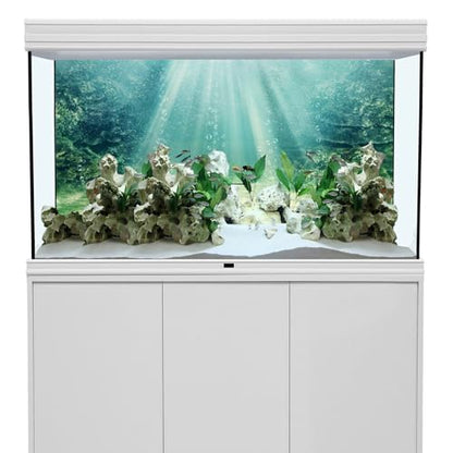 AWERT 48x24 inches Aquarium Background Aquatic Plant Bubble Underwater Ocean Floor Fish Tank Background - size: 48x24in/120x60cm