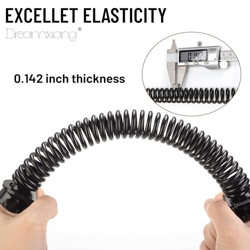 11-1/2" Gate Spring Self Closing Heavy Duty Outdoor Door Spring Automatic Fence Gate Closure Hardware Spring Loaded Gate Latch with Adjustable Tool for Wooden and Vinyl Fence, Black (1 Pack) - size: 11-1/2 Inch