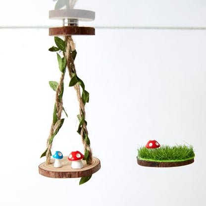 2 Pcs Jumping Spider Accessories Set Jumping Spider Accessories with Climbing Swing and Spider Enclosure Ledges for Reptile Jumping Spider Enclosure Decor
