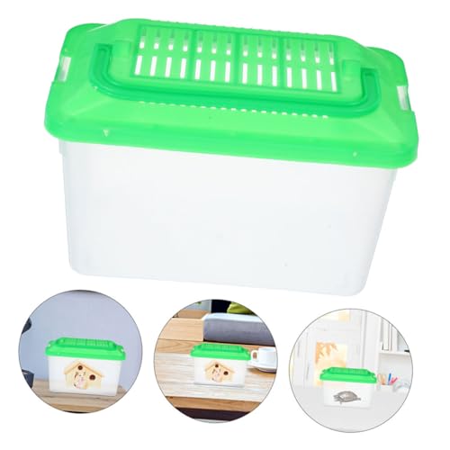 2pcs Portable Handheld Fish Tank Transparent Pet Container for Travel Durable Aquarium Breeding Carrier for Goldfish Turtles and Small Reptiles Compact Design for