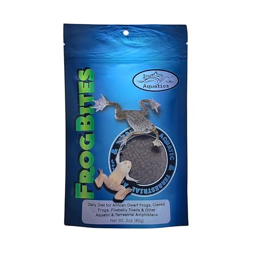 Frog Bites - Moist Pellet Sinking Diet for Frogs & Small Amphibians (3 oz (85g)) - size: 1.5 Ounce (Pack of 1)
