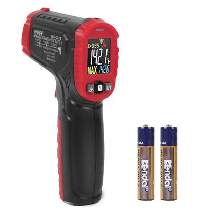 Infrared Thermometer Gun WG-127B, Digital IR Thermometer for Cooking, Candy, Food, Pizza Oven, Grill & Engine, Temp Reader -58℉~1112℉(-50℃~600℃) Non-Contact Temperature Gun (Not for Human)