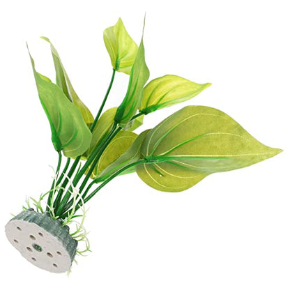 LIFKOME Reptile Tank Decor Lifelike Aquarium Fake Plant Resin Water Grass Ornament for Fish Tanks Turtle Habitats and Terrariums Realistic Aquatic Landscape Decoration