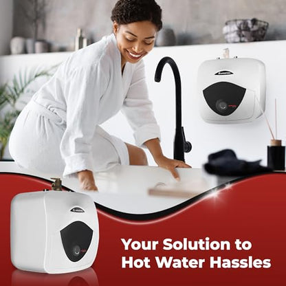 2.5 Gallon Capacity, 120-Volt – Ariston Andris Mini Tank Electric Water Heater – Heating Solution for Under Sink, RV, and Compact Spaces, Smart Boost for Versatile Heating, Simple Installation - style: 2.5 Gallon