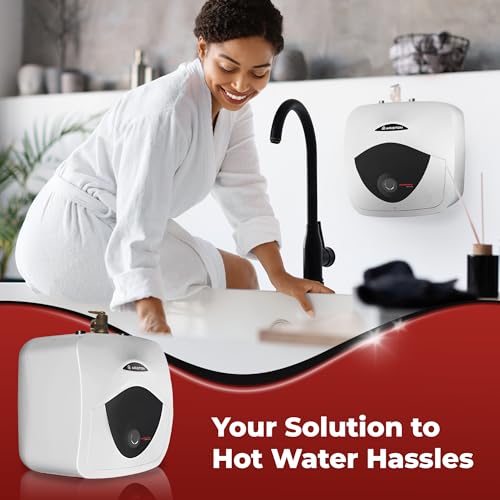4 Gallon Capacity, 120-Volt – Ariston Andris Mini Tank Electric Water Heater – Heating Solution for Under Sink, RV, and Compact Spaces, Smart Boost for Versatile Heating, Simple Installation - style: 4 Gallon